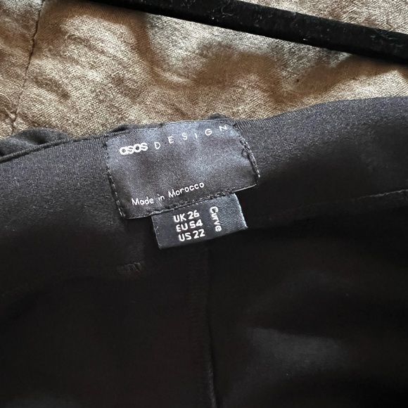 ASOS curve scuba ruffle crop top size 22 - Picture 2 of 3